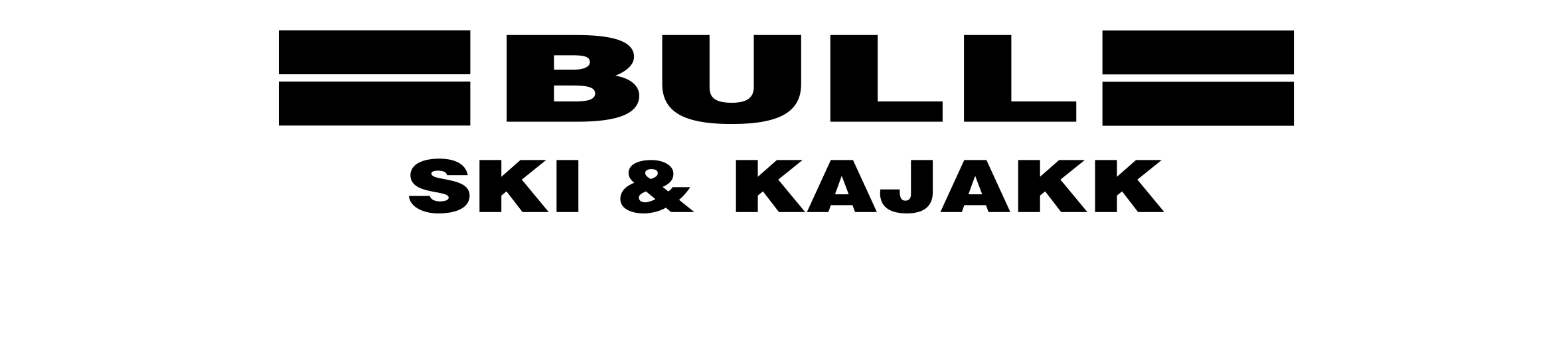 Bull logo sort uten padler